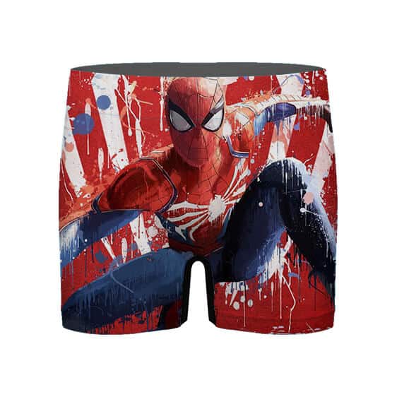 Spider-Man Playstation Game Drip Art Men's Boxer Briefs