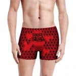 Suicide Squad Harley Quinn Logo Pattern Red Men's Boxers