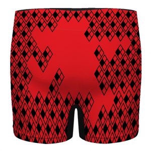 Suicide Squad Harley Quinn Logo Pattern Red Men's Boxers