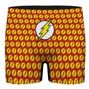 The Flash Symbol Pattern Awesome Men's Boxer Briefs