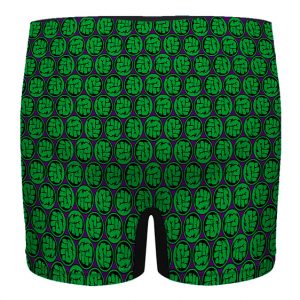 The Incredible Hulk Logo Pattern Green Men's Underwear