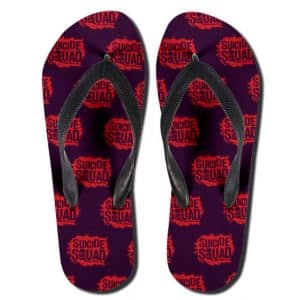 The Suicide Squad Icon Pattern Art Badass Thong Sandals