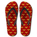 Wonder Woman Diana Prince Logo Pattern Cool Thong Sandals