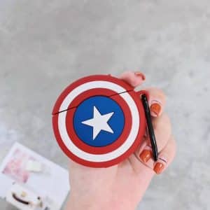 Captain America's Vibranium Shield Marvel AirPods Cover