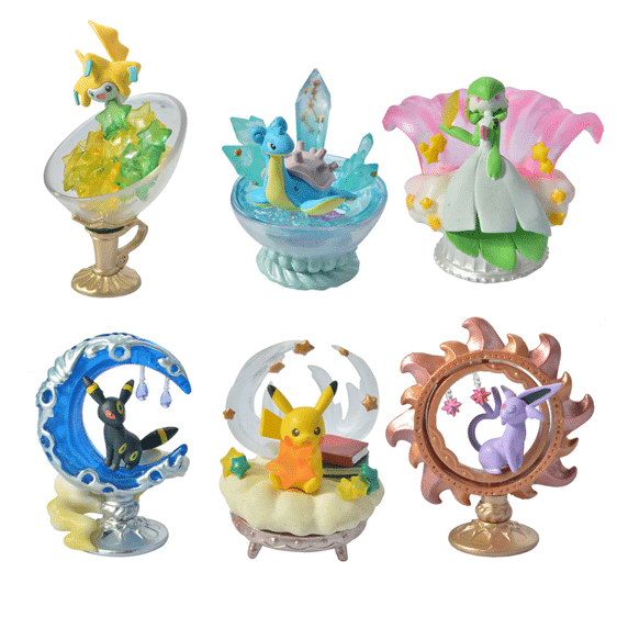 Cute Pokemon Mini Decoration Toy Statue Figurine Set