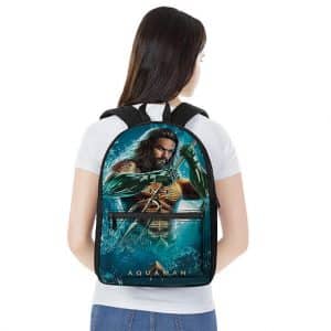 DC Comics Aquaman Movie Poster Design Stylish Backpack