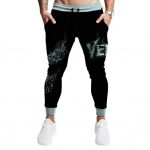 Eddie Brock Venom Alien Symbiote Black Tracksuit Bottom