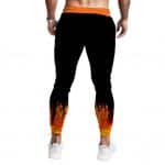 Flaming Ghost Rider Ride Or Die Black Jogger Pants