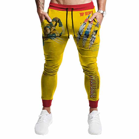Logan Howlett Top Secret Wolverine Yellow Jogger Pants