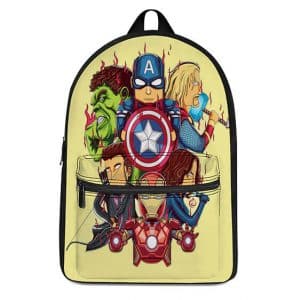 Marvel Avengers Squad Members Chibi Style Cute Backpack