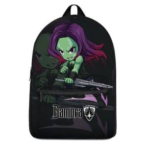Marvel Badass Gamora Holding Sword Chibi Art Backpack Bag