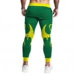 Marvel Comics Danny Rand Iron Fist Symbol Green Sweatpants