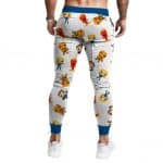 Marvel Comics Fantastic Four Chibi Pattern White Joggers