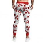 Marvel Comics Superhero Daredevil Pattern White Sweatpants