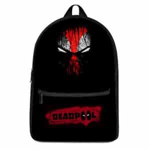 Mercenary Hero Deadpool Head Silhouette Art Badass Backpack