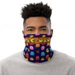 Awesome Pac-Man 8bit Ghosts And Cherry Pattern Neck Gaiter