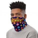 Awesome Pac-Man 8bit Ghosts And Cherry Pattern Neck Gaiter