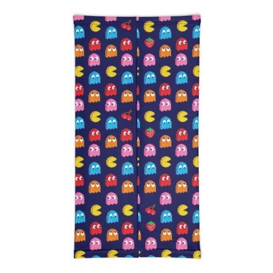 Awesome Pac-Man 8bit Ghosts And Cherry Pattern Neck Gaiter