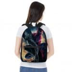 Red & Black Spiderman Two Sides Artwork Cool Knapsack