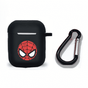 Spider-Man Head Logo Black Airpods & Airpods Pro Case