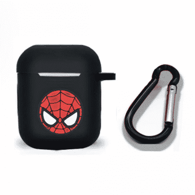 Spider-Man Head Logo Black AirPods & AirPods Pro Case