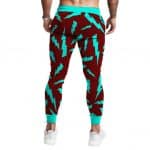Thor Mjolnir Cartoon Art and Lightning Pattern Sweatpants