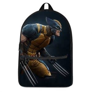 X-Men Mutant Angry Wolverine Battle Stance Badass Backpack
