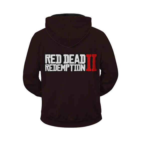 Red Dead Redemption 2 Arthur Morgan Black Zip Up Hoodie
