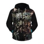 Dead Space 2 Awesome Isaac Clarke Art Zip Up Hoodie