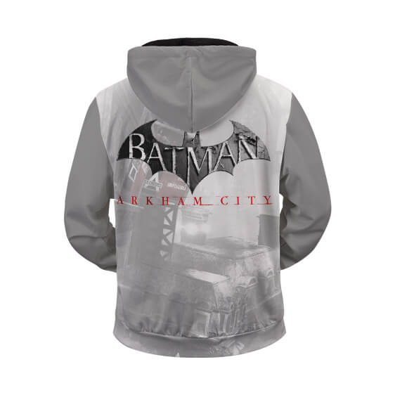 Batman Arkham City Cover Artwork Cool Zip Up Hoodie Jacket - Superheroes  Gears