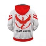 Pokemon Go Team Valor Emblem Cool Zip Up Hoodie