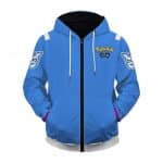 Pokemon Go Team Mystic Awesome Crest Zip Up Hoodie