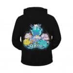 Axie Infinity Adorable Axies Artwork Black Zip Up Hoodie Jacket