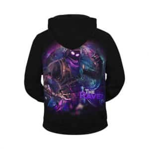 Fortnite The Raven Legendary Outfit Black Zip Up Hoodie