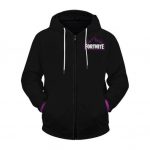 Fortnite The Raven Legendary Outfit Black Zip Up Hoodie