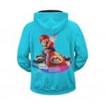 Mariokart 8 Awesome Mario Racing Artwork Zip Up Hoodie