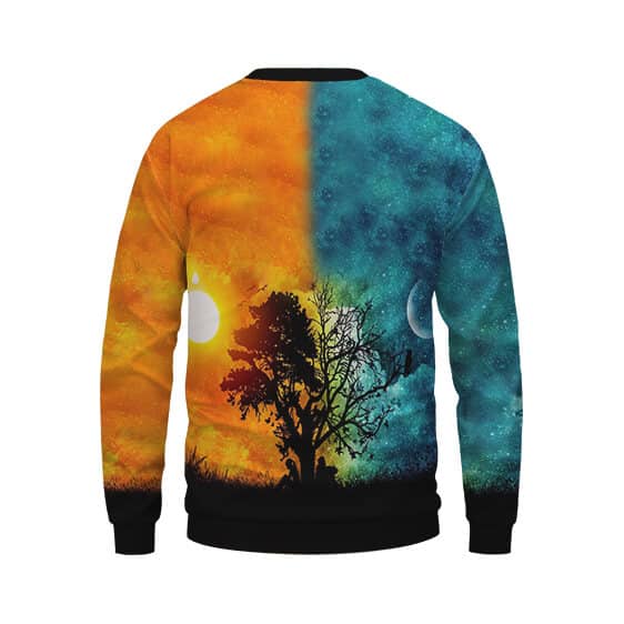 Awesome Sunset & Moonlight Artwork Crewneck Sweatshirt