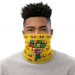 Retro Super Mario With Mushrooms Pattern Cool Neck Gaiter