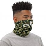 CSGO Logo Woodland Camouflage Pattern Dope Neck Gaiter