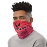 Valorant Logo Jett Silhouette Cool Raspberry Pink Tube Mask