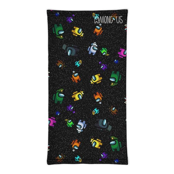 Among Us Adorable Crewmates In Space Black Neck Warmer