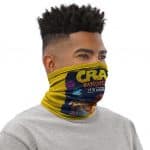 Classic Crash Bandicoot And Coco Artwork Yellow Neck Gaiter