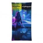 Cyberpunk 2077 Vibrant Neon City Lights Neck Warmer