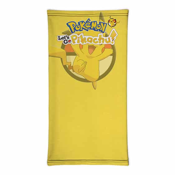 Pokemon Let's Go Pikachu Adorable Yellow Neck Gaiter