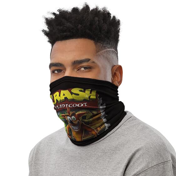 Crash Bandicoot Classic Cover Artwork Cool Black Tube Mask