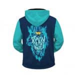 Halo Blue Spartan Artwork Ready For Battle Zip Up Hoodie