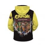 Crash Bandicoot Energetic Pose Amazing Zip Up Hoodie Jacket