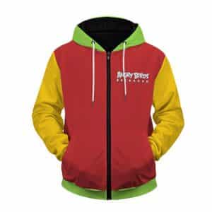 Angry Birds Reloaded Vibrant Colors Design Zip Up Hoodie
