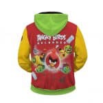 Angry Birds Reloaded Vibrant Colors Design Zip Up Hoodie