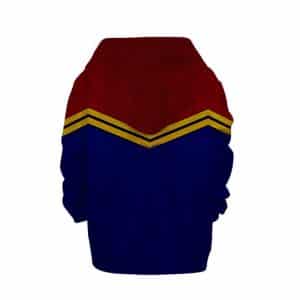 Captain Marvel Costume Suit Awesome Kids Pullover Hoodie
